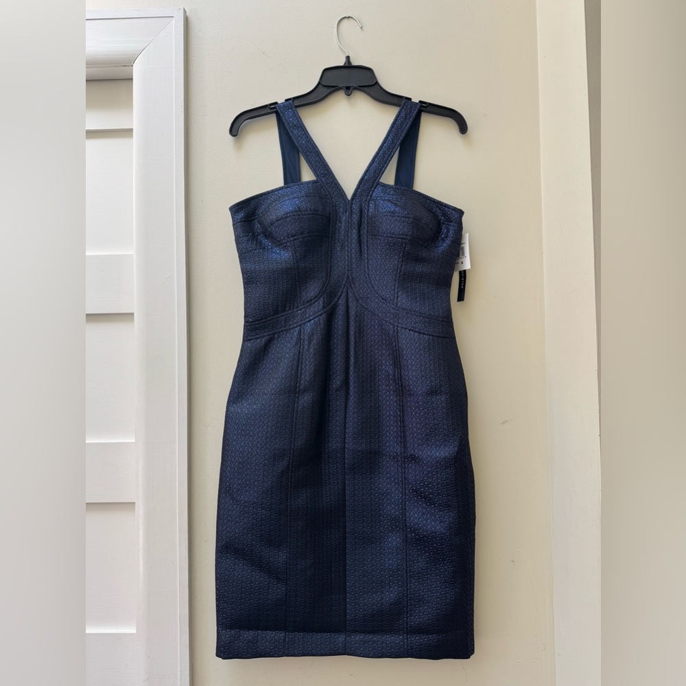 Elegant Navy Blue Dress